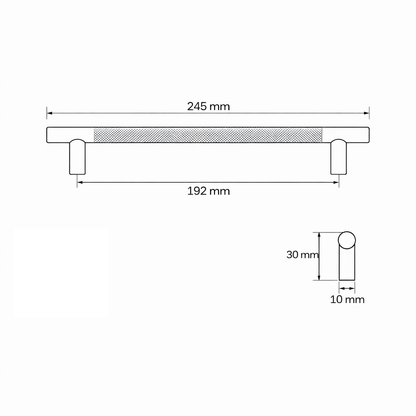 Meubelgreep Grip 192 mm – RVS