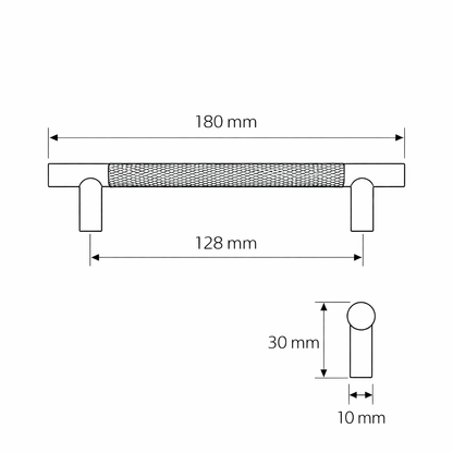 Meubelgreep Grip 128 mm – RVS