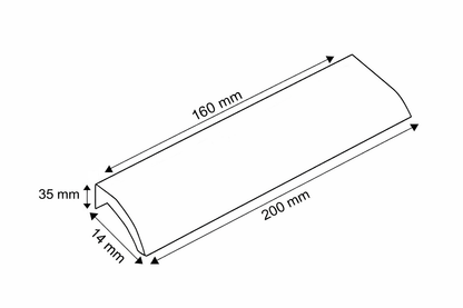Meubelgreep Edge 160 mm – Goud